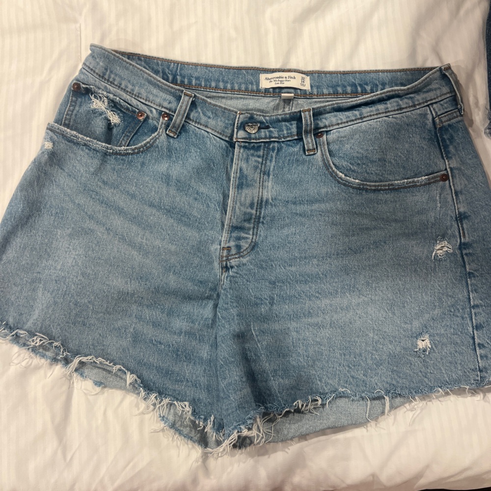 Abercrombie & Fitch Light Blue Jean Shorts